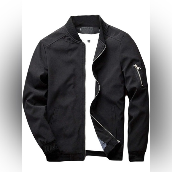 SANDBANK-  Slim Fit Lightweight Softshell Flight Bomber Jacket - Picture 1 of 8